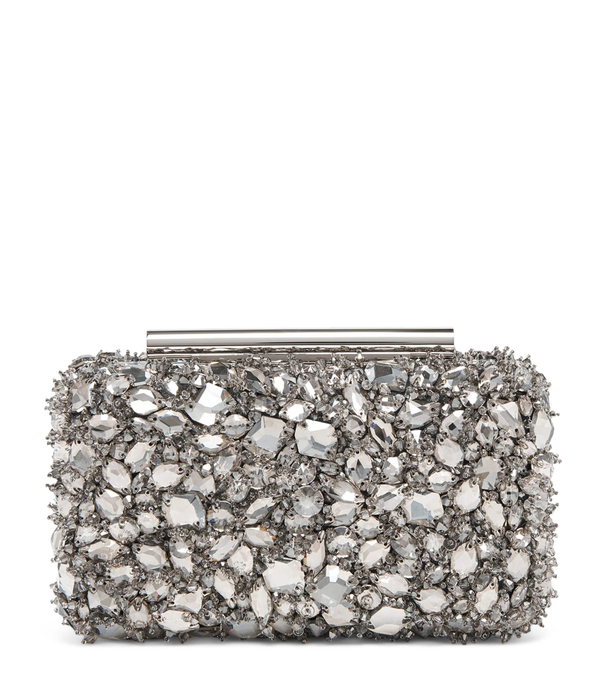 McQueen Leather T-Bar Box Clutch Bag by MCQUEEN