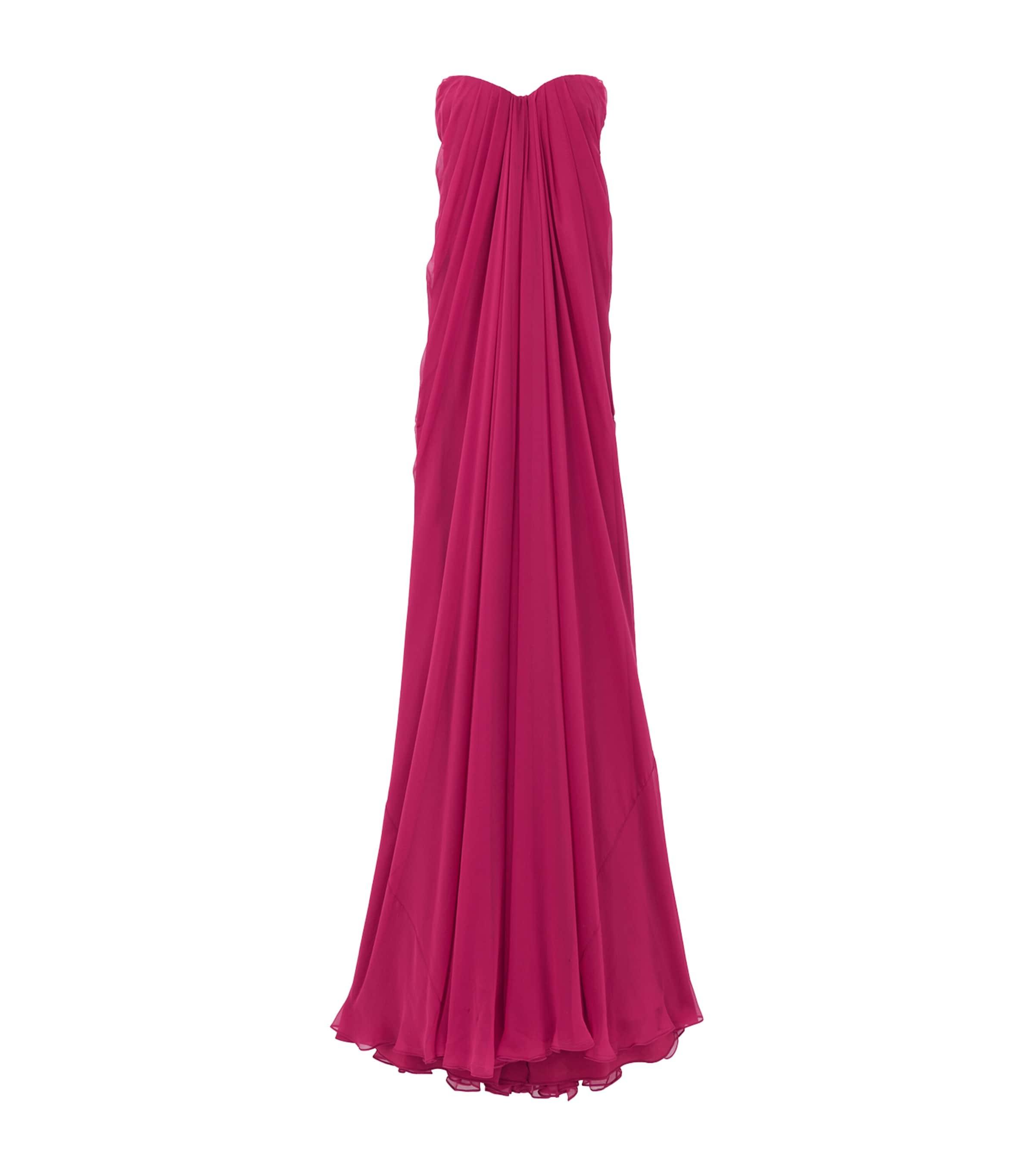 McQueen Silk Draped Gown by MCQUEEN