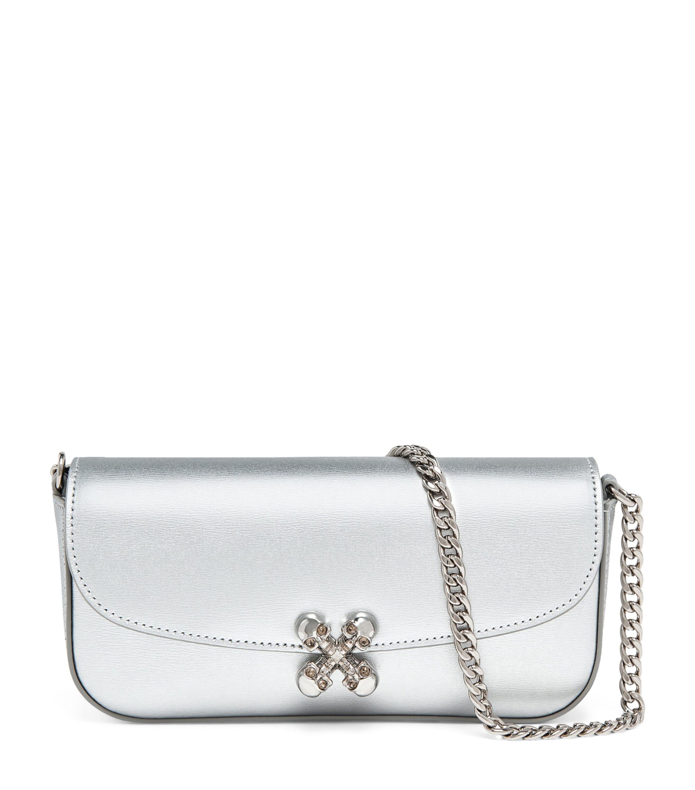 McQueen Small Leather Skull Flower Cross-Body Bag by MCQUEEN