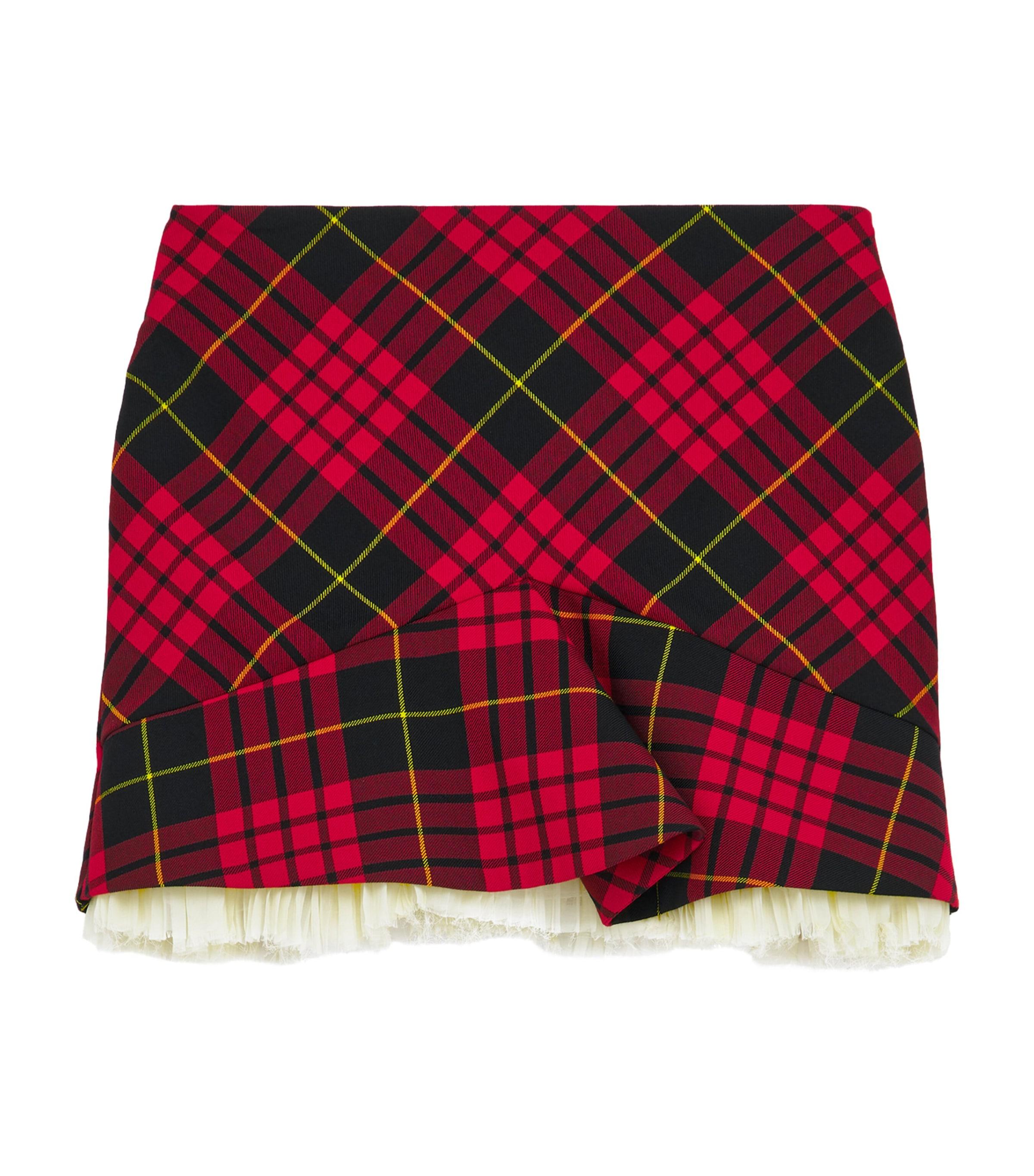 McQueen Tartan Mini Skirt by MCQUEEN