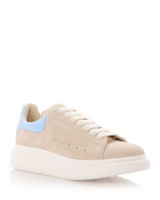 Men's Brushed Suede Oversized Sneakers by MCQUEEN