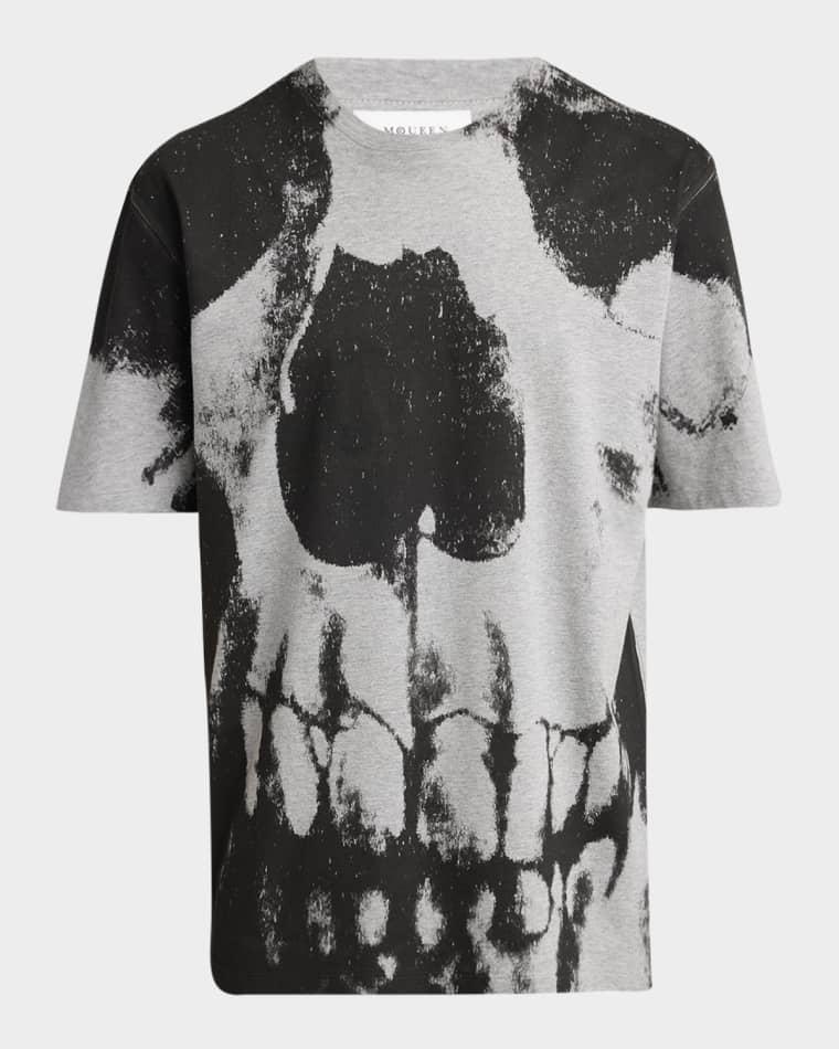 Men's Large Skull-Print T-Shirt by MCQUEEN