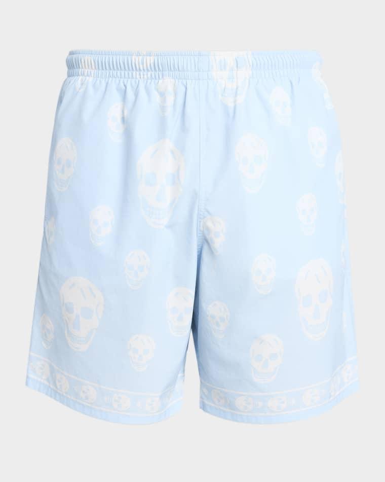 Men's Nylon Skulls Swim Trunks by MCQUEEN