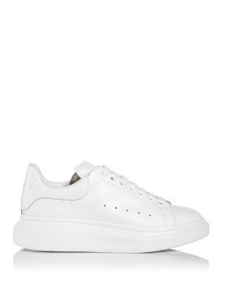 Men's Oversized Leather Heel Detail Sneakers by MCQUEEN