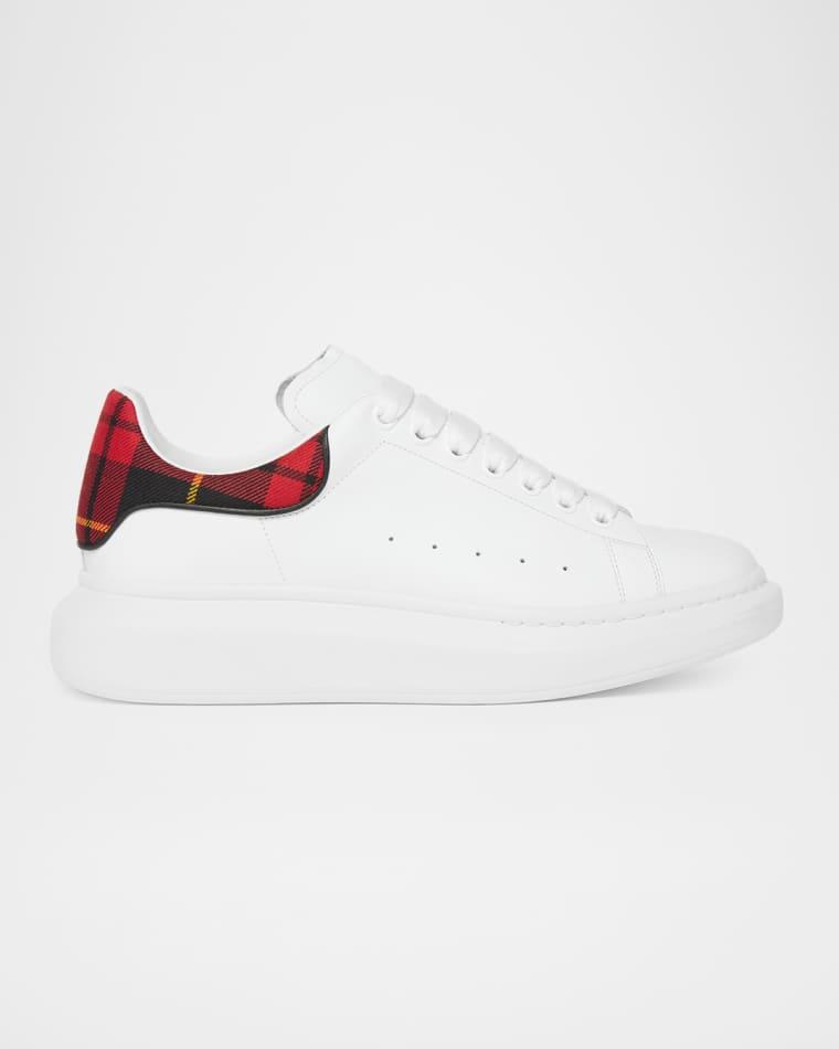Men's Oversized Leather Low-Top Sneakers by MCQUEEN