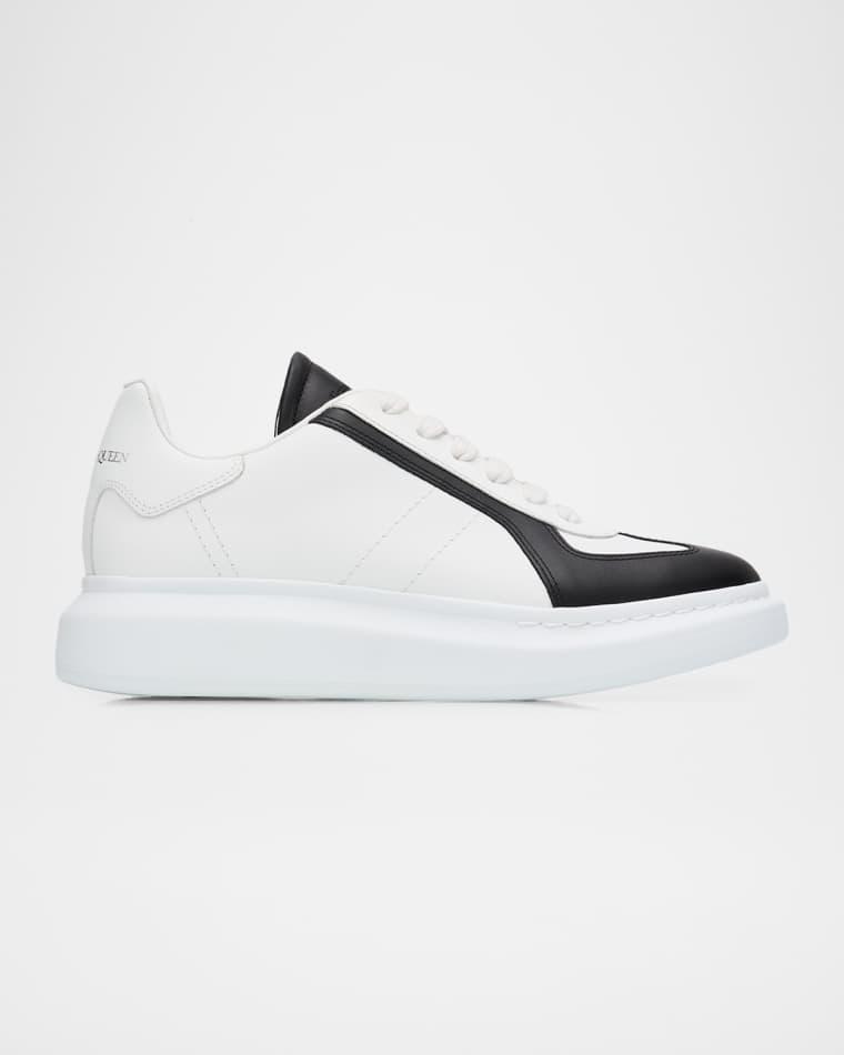 Men's Oversized Leather Low-Top Sneakers by MCQUEEN