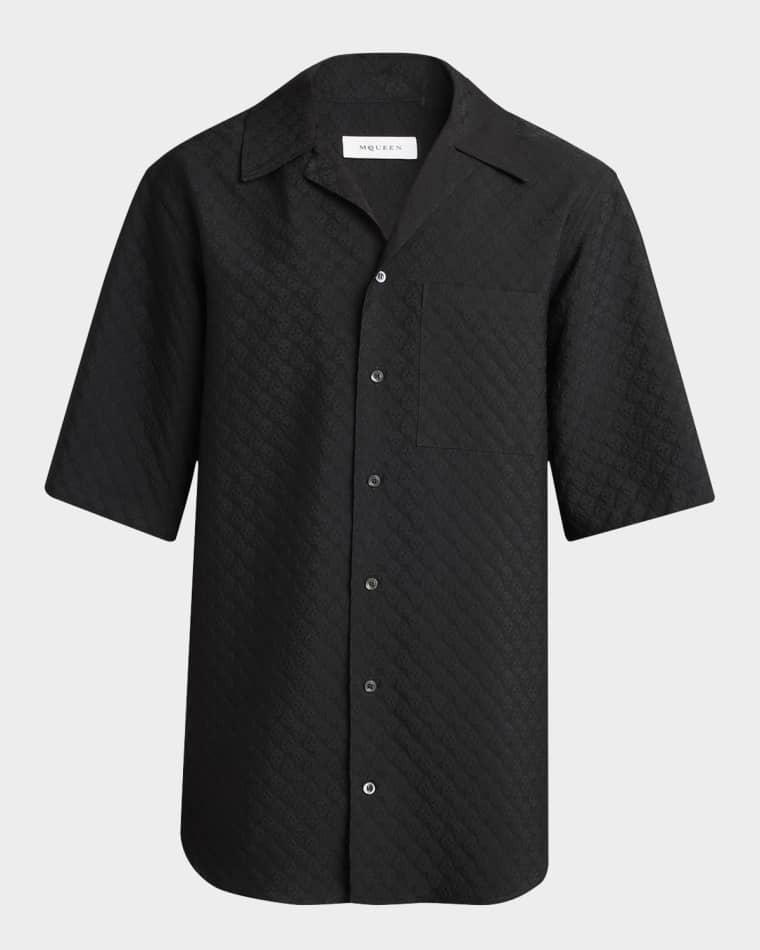 Men's Skull Jacquard Pajama Shirt by MCQUEEN