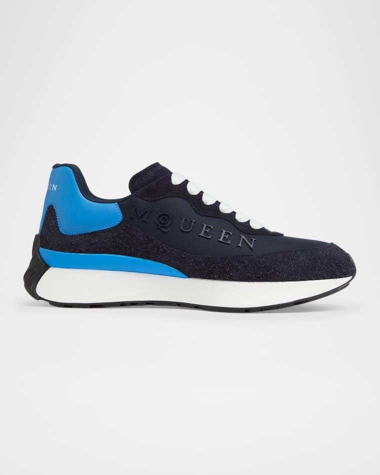 Men's Sprint Runner Mixed Media Sneakers by MCQUEEN