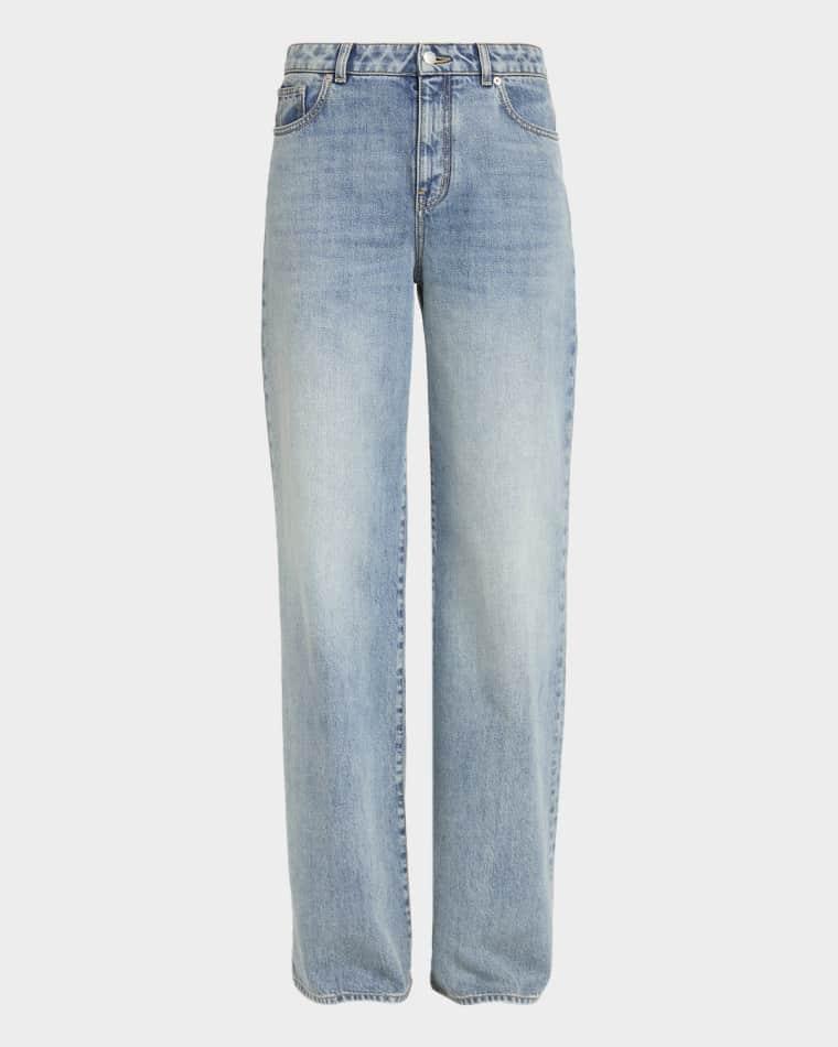Mid-Rise Relaxed-Leg Denim Trousers by MCQUEEN