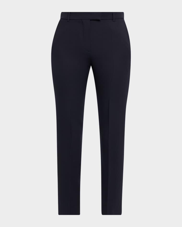 Mid-Rise Wool Slim-Leg Ankle Trousers by MCQUEEN