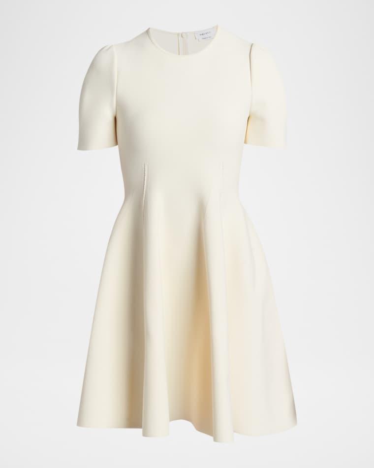Puff-Sleeve Fit-&-Flare Mini Dress by MCQUEEN