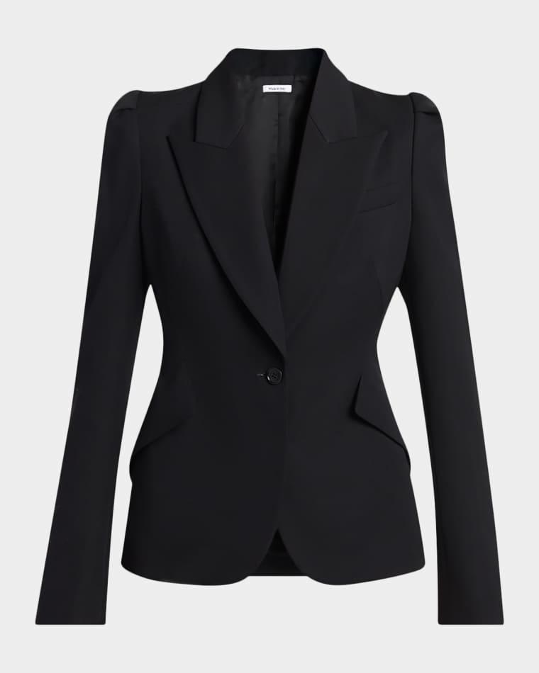 Puff-Sleeve Grain De Poudre Jacket by MCQUEEN