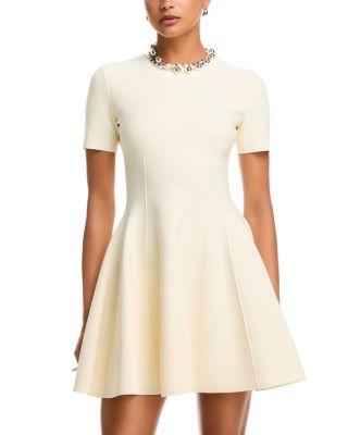 Seamed Short Sleeve Mini Dress by MCQUEEN