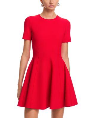 Seamed Short Sleeve Mini Dress by MCQUEEN