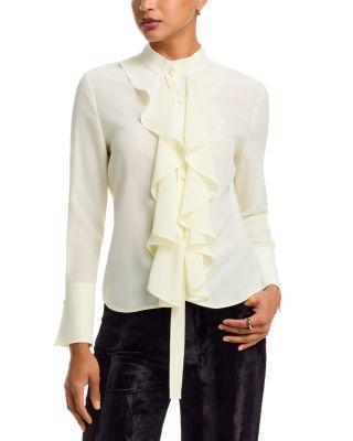 Silk Cr&ecirc;pe de Chine Blouse by MCQUEEN