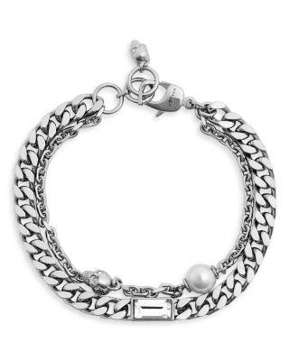 Skull & Cultured Freshwater Pearl Bracelet by MCQUEEN