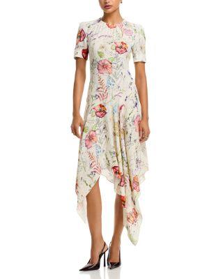 Spiderweb Floral Dress by MCQUEEN