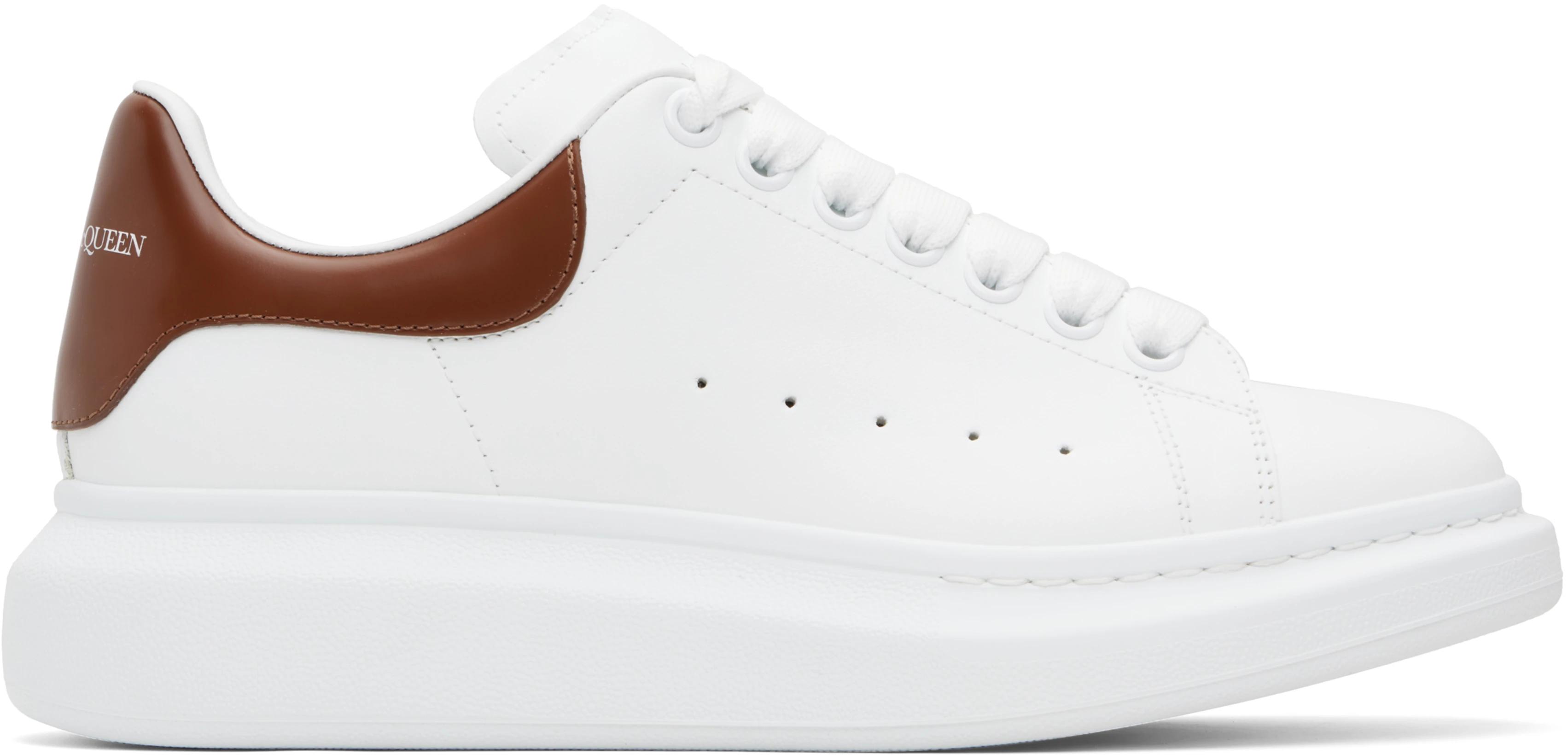 White & Brown Oversized Sneakers by MCQUEEN