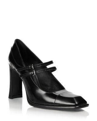 Women's Leather Mary Jane Pumps by MCQUEEN