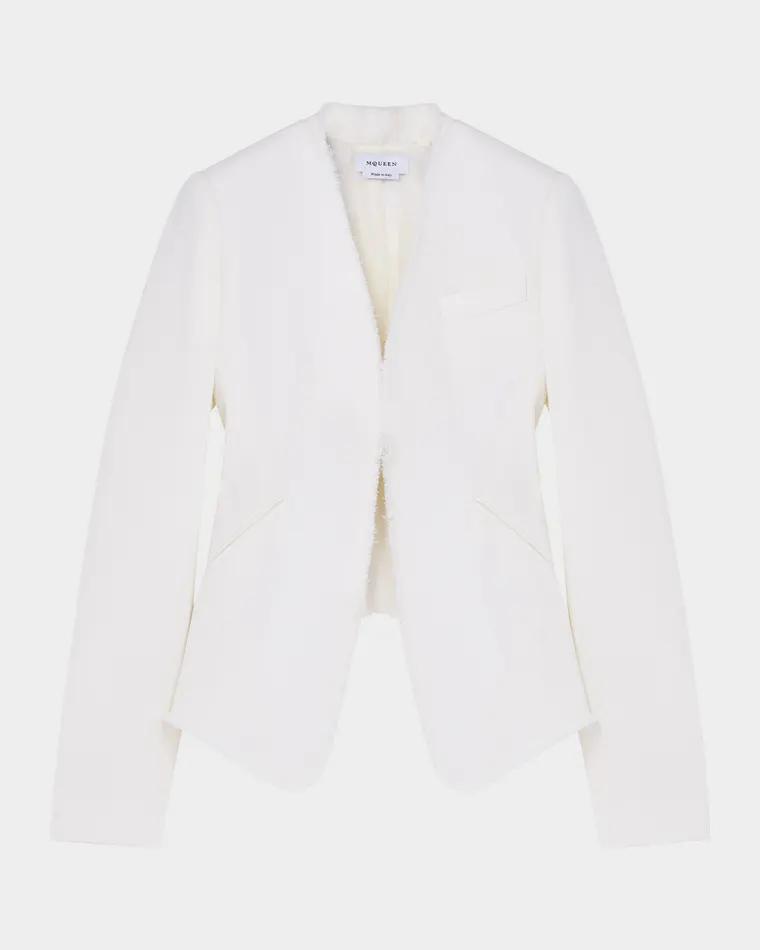 Wool Canvas Single-Breasted Blazer by MCQUEEN
