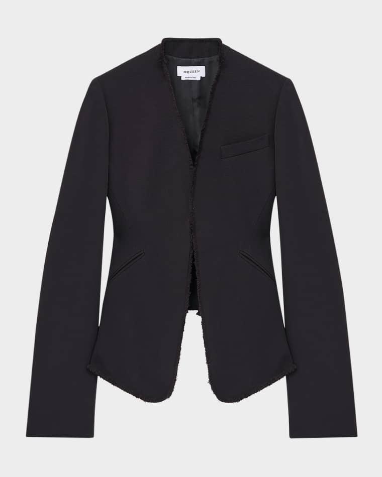 Wool Canvas Single-Breasted Blazer by MCQUEEN