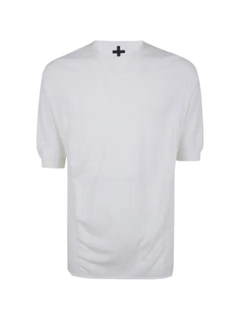 ribbed-trim T-shirt by MD75