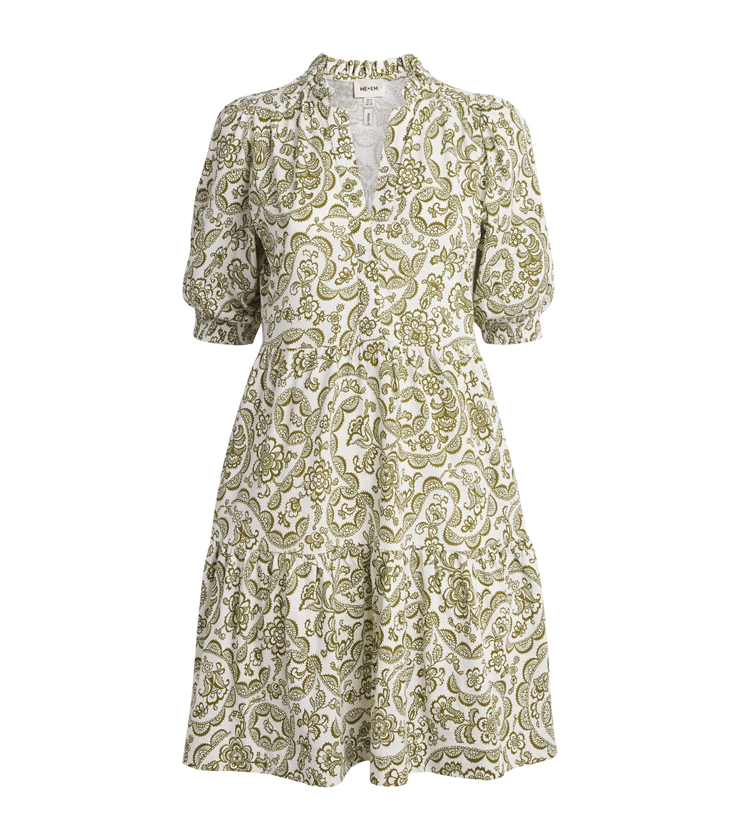 ME+EM Floral Tiered Mini Dress by ME+EM