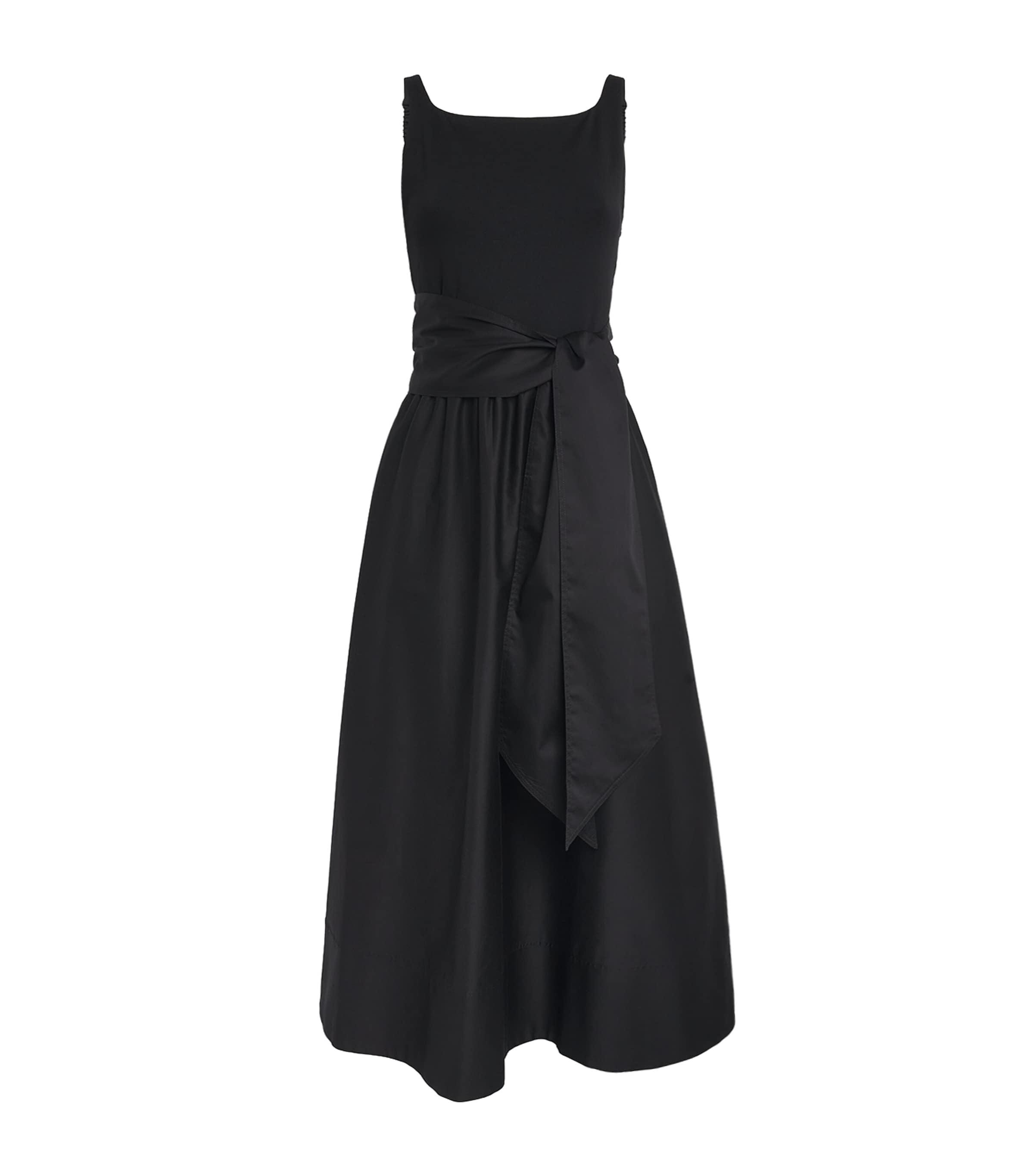 ME+EM Jersey and Poplin Fit + Flare Midi Dress by ME+EM