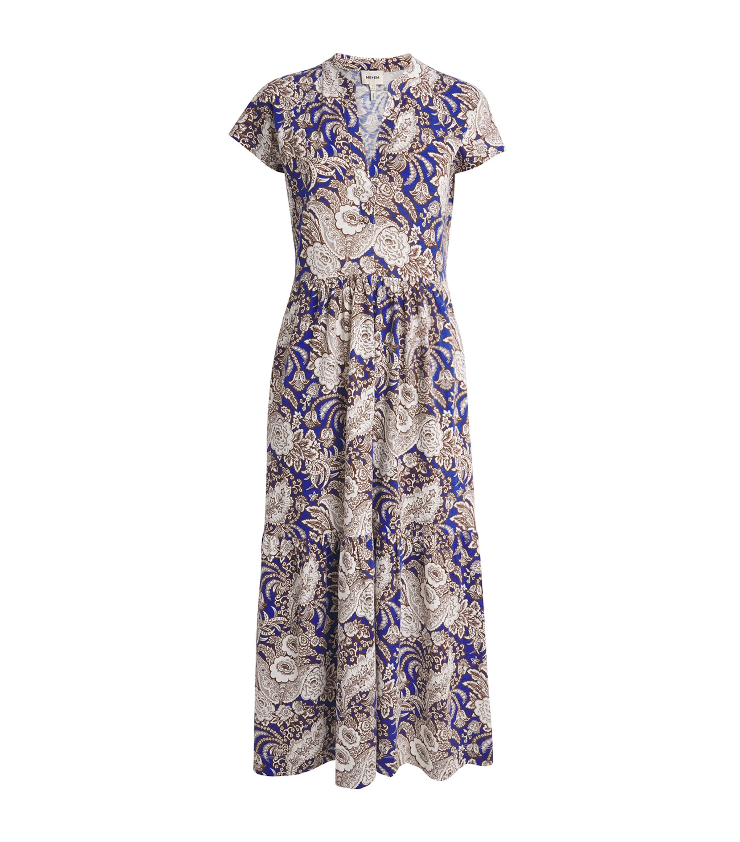 ME+EM Organic Cotton Printed Midi Dress by ME+EM