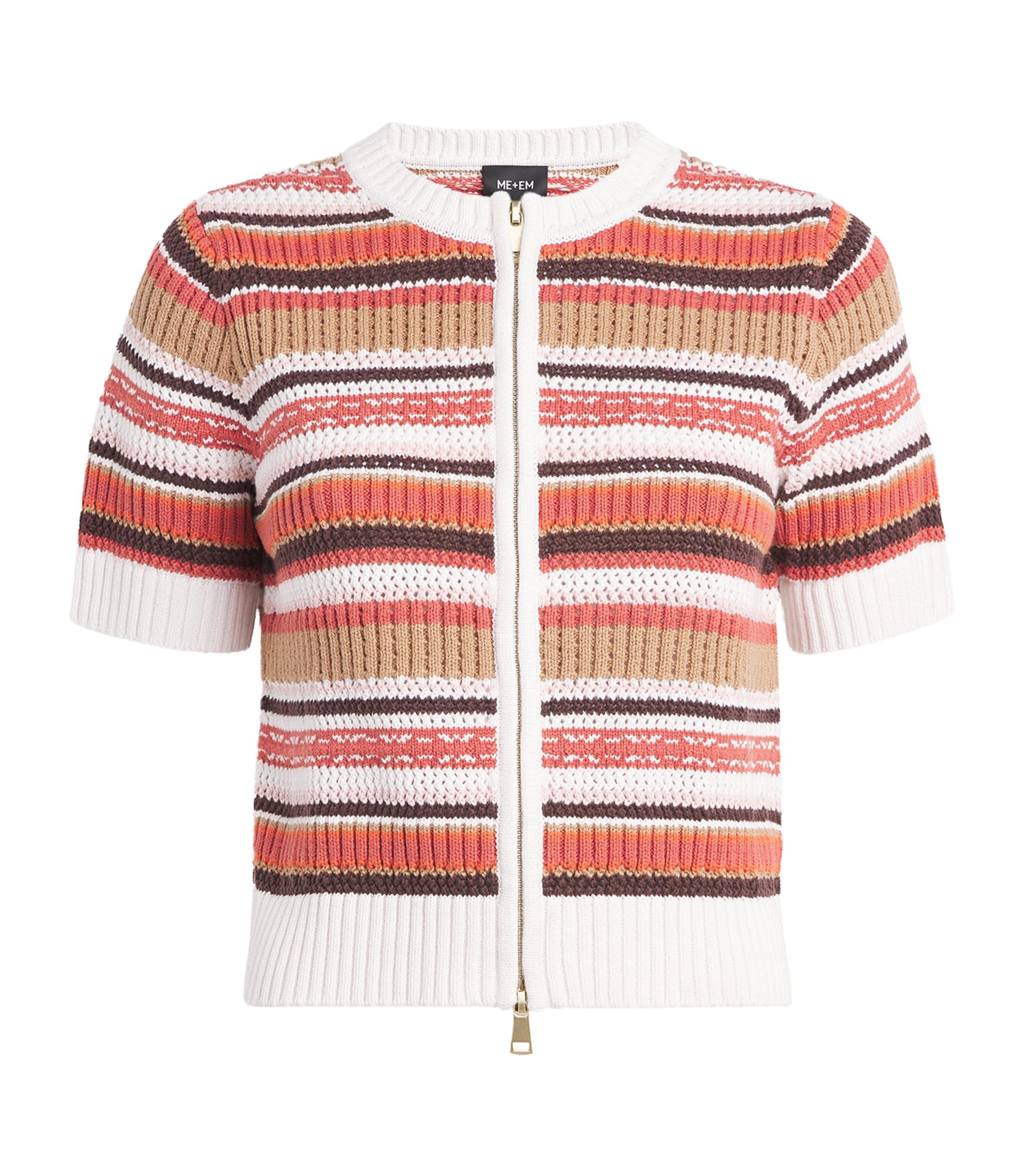 ME+EM Organic Cotton Stripe Cardigan by ME+EM