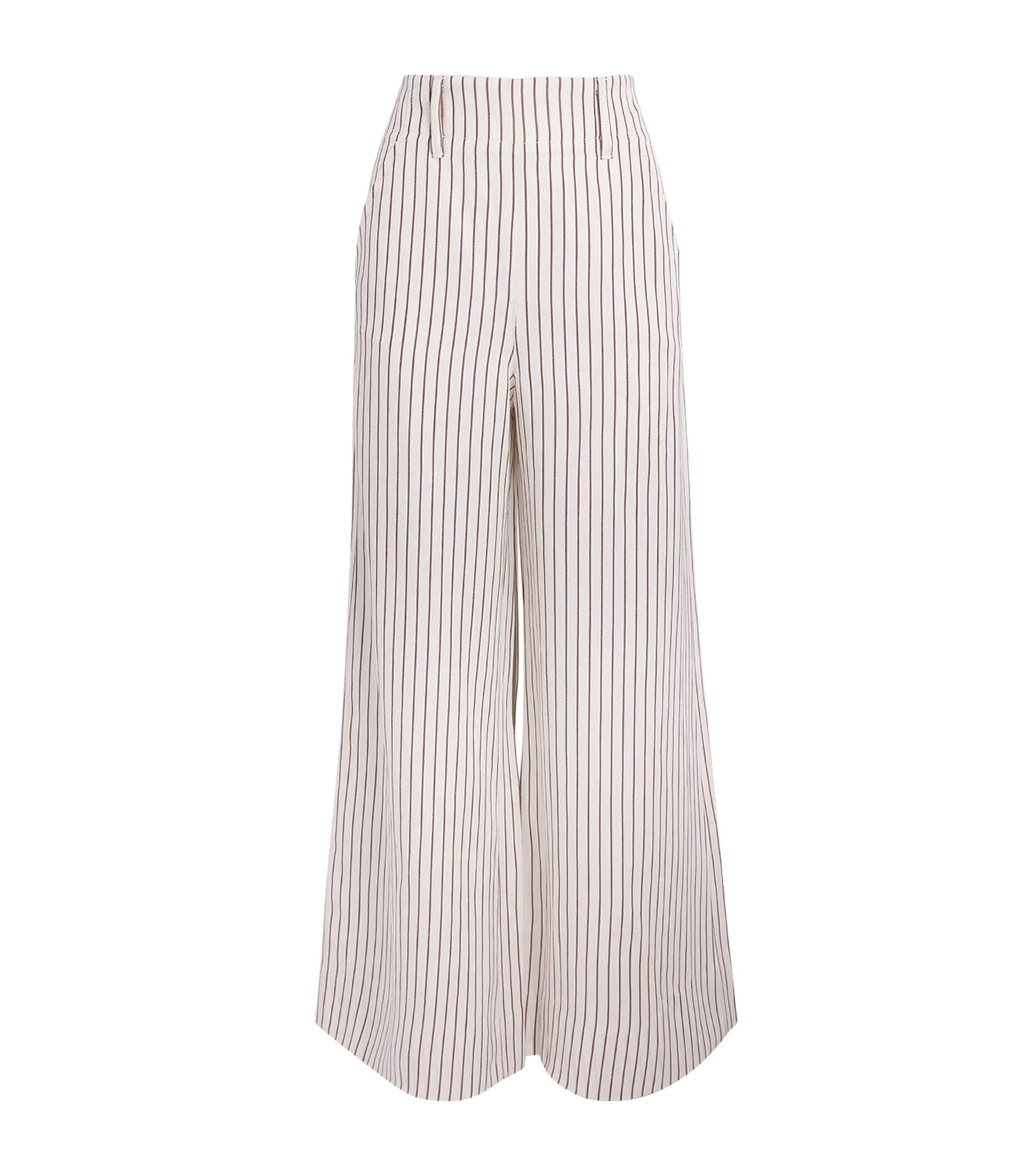 ME+EM Stripe Wide-Leg Trousers by ME+EM