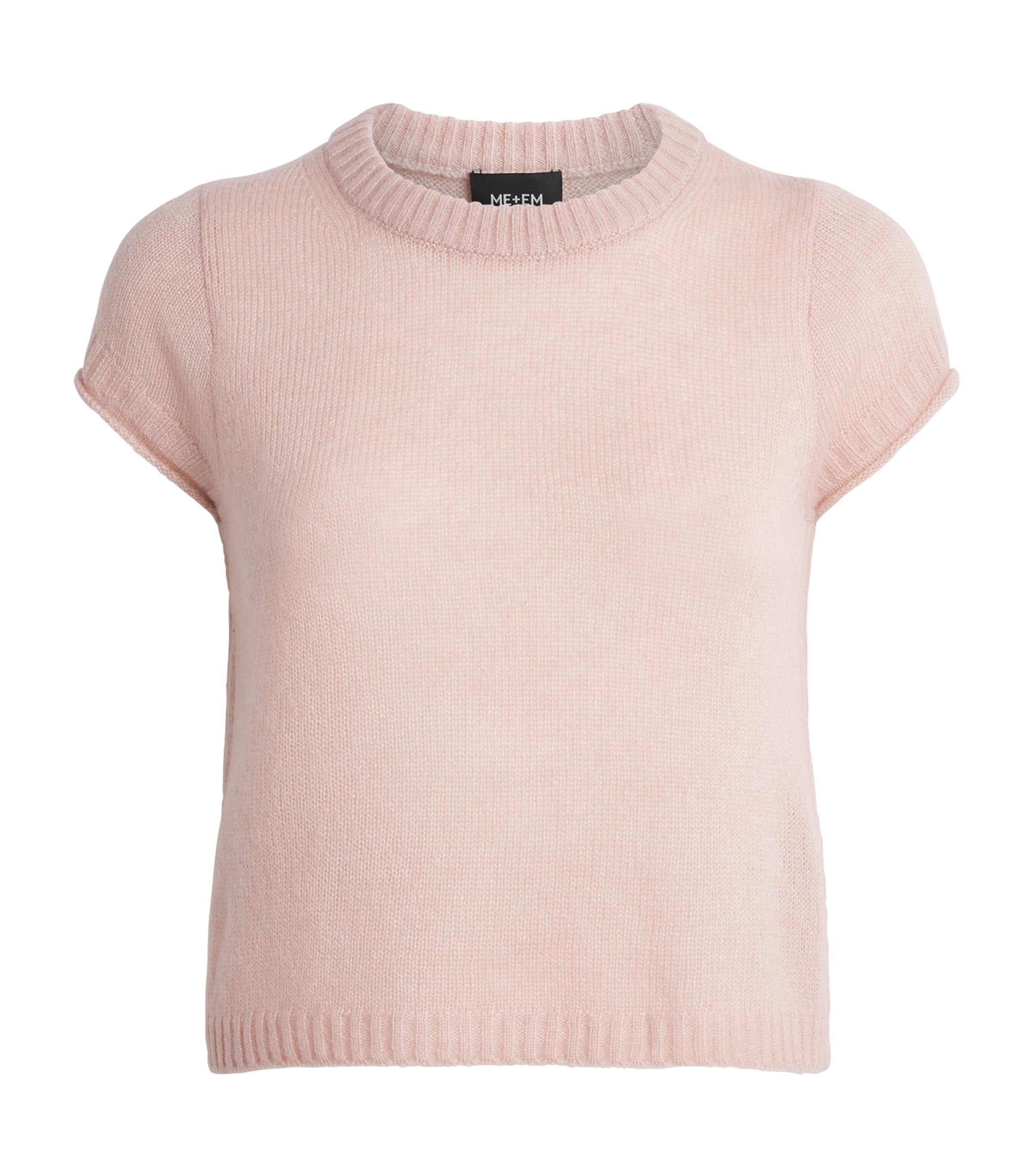 ME+EM Wool-Cashmere-Silk T-Shirt Sweater by ME+EM