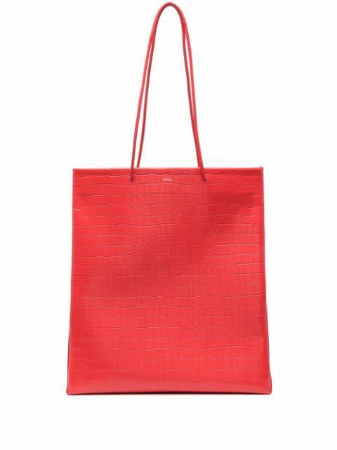 crocodile effect tote bag by MEDEA