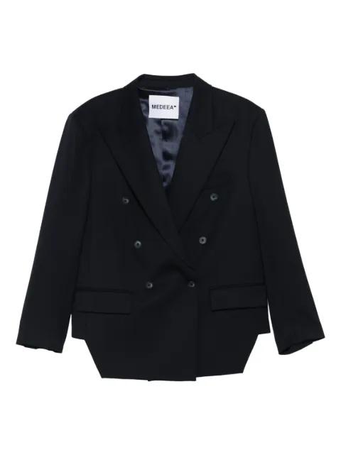 Trapezoid double-breasted blazer by MEDEEA