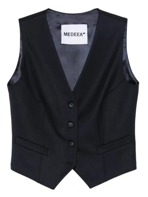 button-front waistcoat by MEDEEA