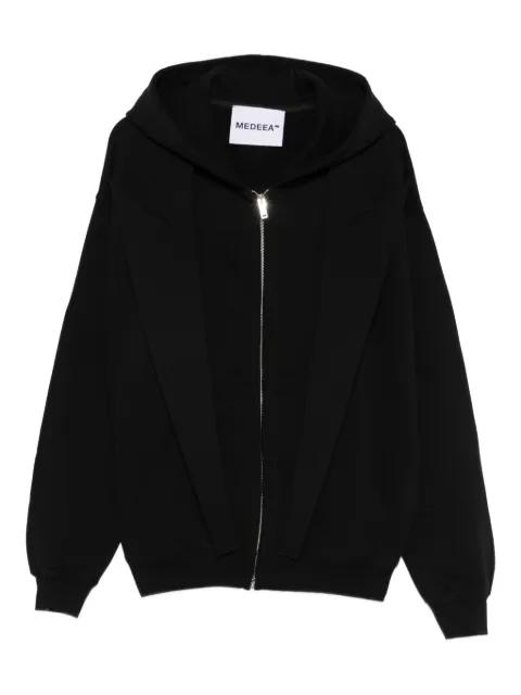 lapels zip hoodie jacket by MEDEEA