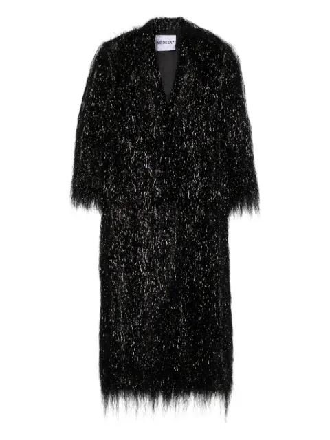 loose-threads coat by MEDEEA