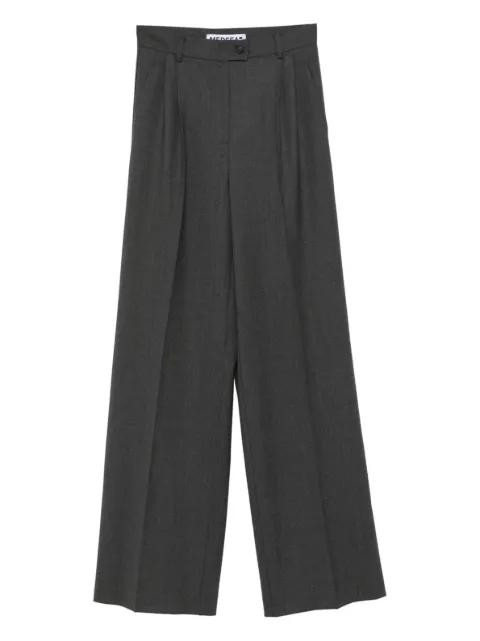 pleated-front tailored trousers by MEDEEA