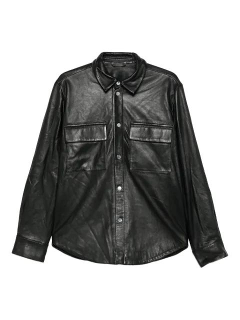 pocket leather jacket by MEDEEA