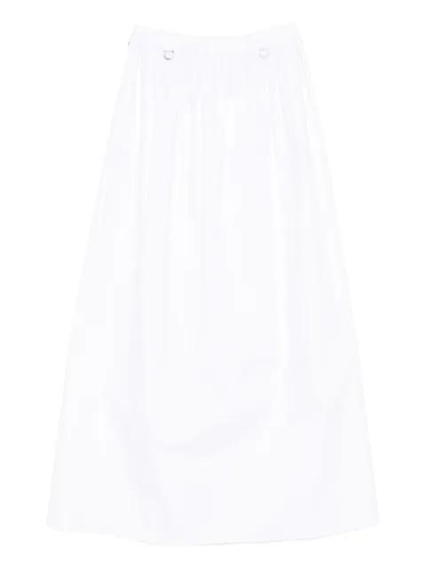ring-detail A-line skirt by MEDEEA