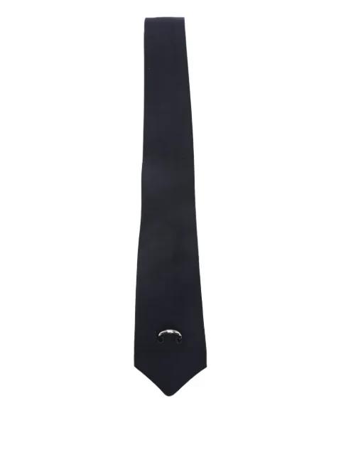 ring-detail tie by MEDEEA
