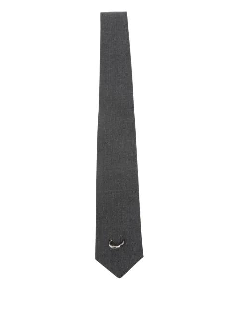 ring-detail tie by MEDEEA