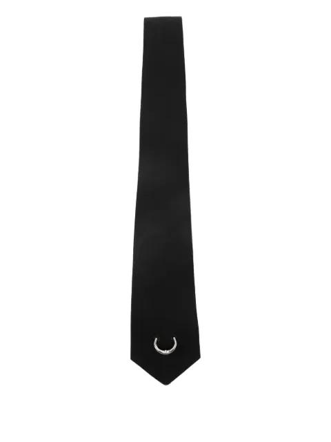 ring-detail tie by MEDEEA