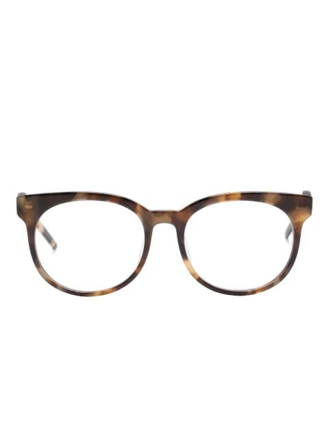 tortoiseshell-pattern glasses by MEGANE&ME