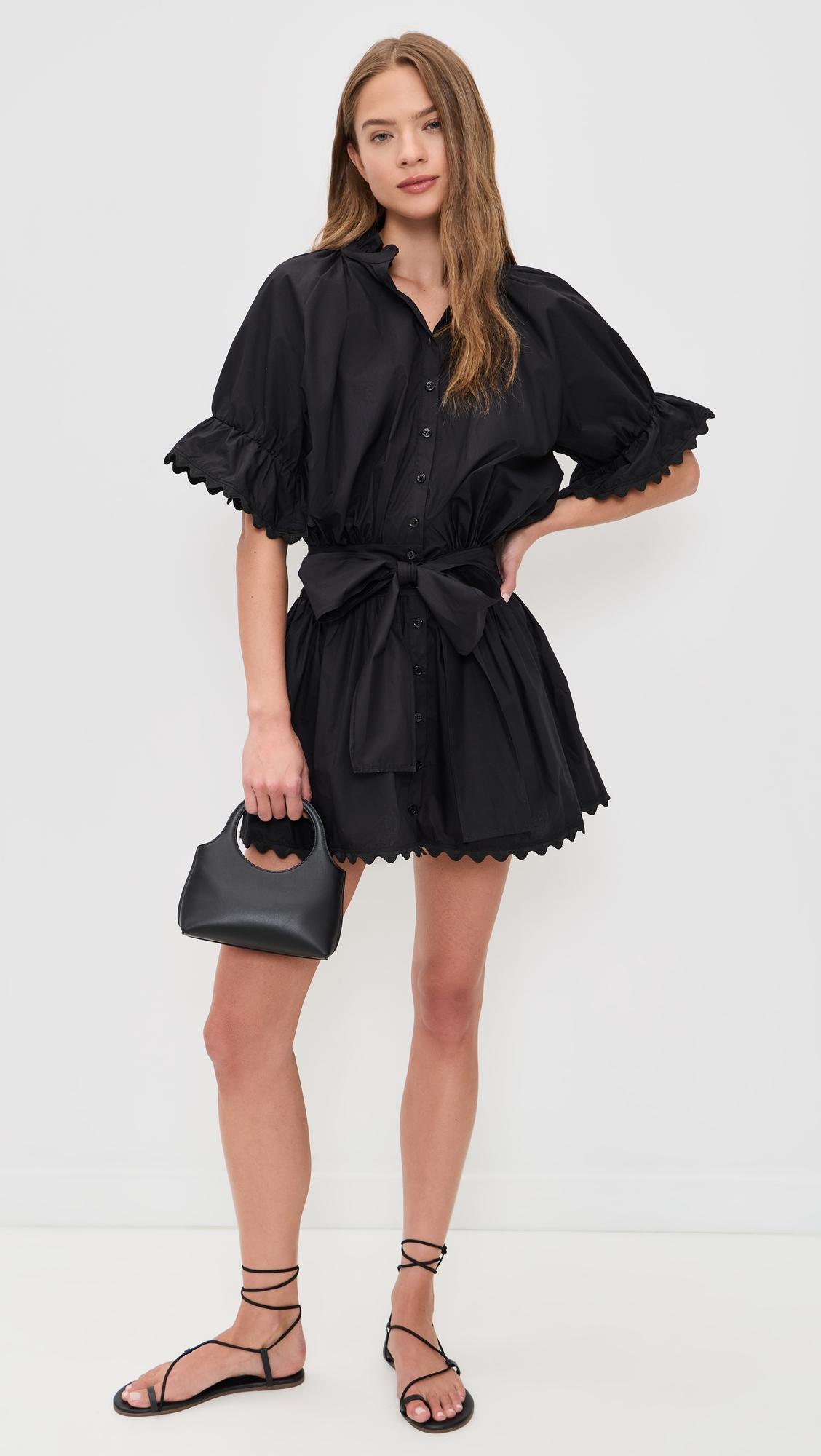 Short Sleeve Blouson Mini Dress by MEIMEIJ