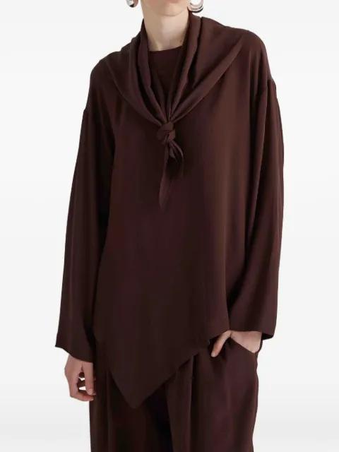 asymmetric blouse by MEIMEIJ