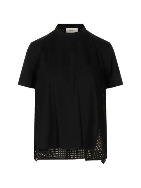 perforated-panel T-shirt by MEIMEIJ