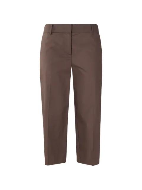 pressed-crease cropped trousers by MEIMEIJ