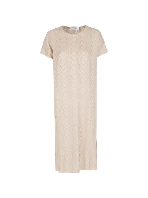 textured short-sleeve dress by MEIMEIJ