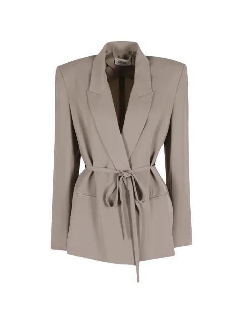 tie-waist blazer by MEIMEIJ
